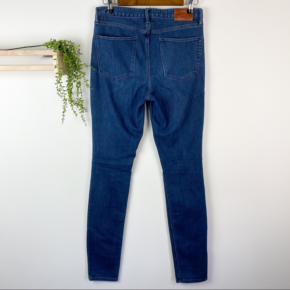 Madewell skinny high rise blue‎ jeans size 28x32 - Picture 2 of 5